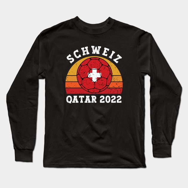 Schweiz Fussball Long Sleeve T-Shirt by footballomatic